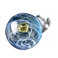 thumbnail image 2 of Collar para mujer, joyería para mujer, joyería para mujer, collar de cristal celeste con forma de corazón y esmalte de colores Universe, características del collar de clavícula., 2 of 3
