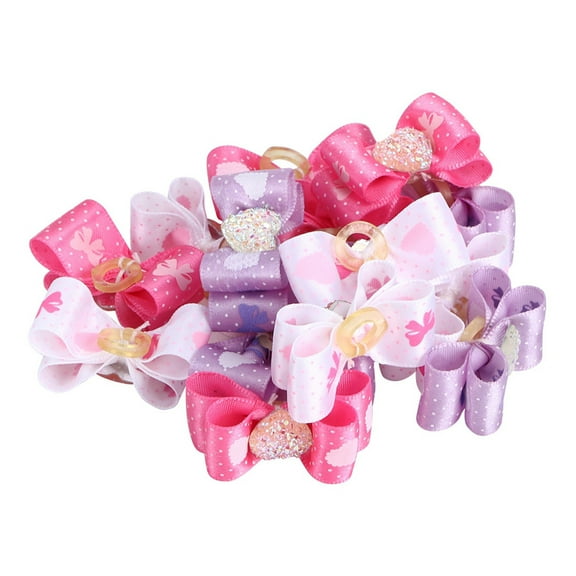 Multiple Colors Pet Hair Bows, 15Pcs Medium Dog Hair Bows, Non-Toxic For Pet Cat Small Dog