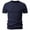 Navy, variant on WIZUTIZ Men's Knitted Shirt Solid Cable Knit Vintage Short Sleeve Pullover Round Neck Lightweight Breathable Retro Summer Top Casual Everyday Shirt
