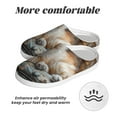 thumbnail image 6 of Wukai Serene Kitten Kingdom Print Women's Indoor Bedroom Slipper Slip On Shoes, Unisex House Shoes with Anti-Skid Sole for Men, Gift for Women Men-13, 6 of 7