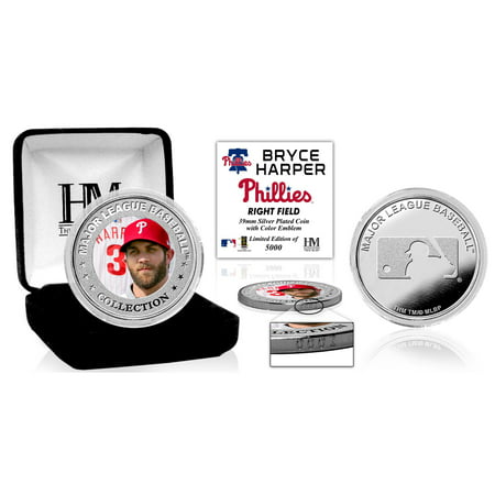 Bryce Harper Philadelphia Phillies Highland Mint 2019 Press Conference Silver Color Coin - No