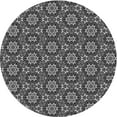 thumbnail image 1 of Ahgly Company Indoor Round Patterned Dark Gray Area Rugs, 8' Round, 1 of 6