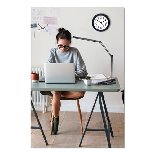 Adjustable LED Desk Lamp 3.25"w x 6"d x 21.5"h, Black