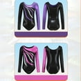 thumbnail image 4 of XXWXYD Toddler Girls Long Sleeve Bodysuit Dance Gymnastics Sports Outfit Athletic Stretch Jumpsuit Winter Thermal Playwear Colorful Design, 4 of 4