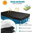 102in x 67in Rectangle Pool Cover for Above Ground Pool, Heavy-Duty ...