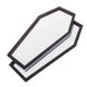 thumbnail image 1 of Mirror Peel And Stick Acrylic Mirror Wall Decal Halloween Decoration 30.00X16.50X0.70CM Wooden Material 2Pcs, 1 of 5