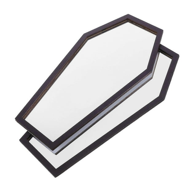 Mirror Peel And Stick Acrylic Mirror Wall Decal Halloween Decoration 30.00X16.50X0.70CM Wooden Material 2Pcs