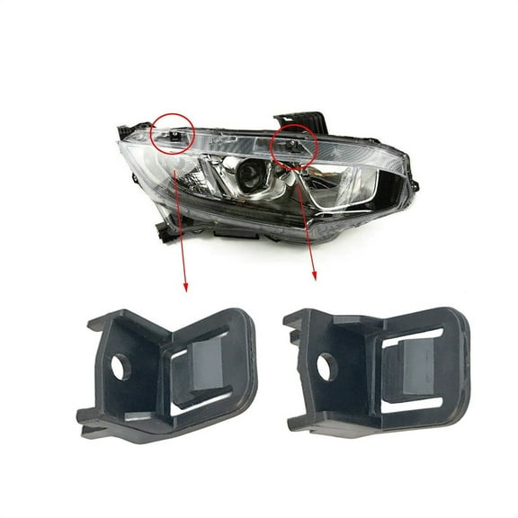 Acaige 2Pcs Front Left & Right Side Headlight Clips For Honda Civic 2016-2020