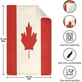 thumbnail image 5 of Vintage Metal Tea Towels 4 Pack Canada Flag Kitchen Dish Cloth with Hanging Loop, 18"x28" Lint-Free Absorbent Towel for Kitchen Drying Wiping and Cleaning, 5 of 7