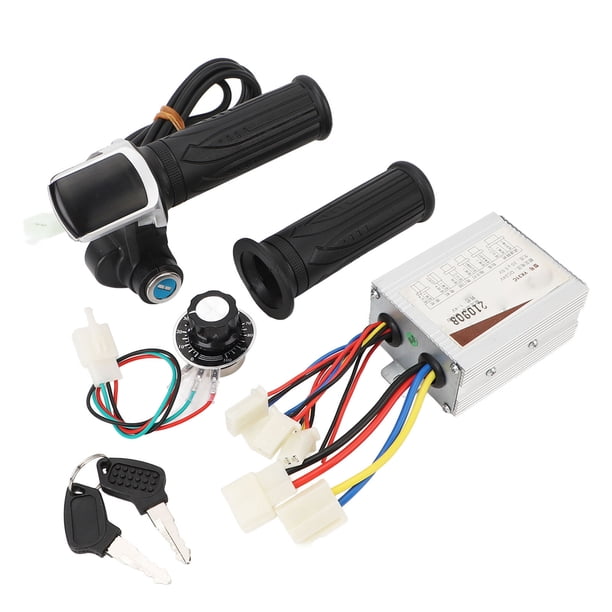Controlador de Bicicleta Eléctrica de 24V 500W, Pantalla Cuadrada Buena Resistencia Al Calor Kit de Conversión de Bicícleta Eléctrica Buena Agarre Para Scooter Eléctrico