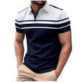 thumbnail image 2 of pstuiky camisetas de manga corta para hombre, Camiseta informal de manga corta con botones y cuello vuelto para hombre camisetas de hombre l, 2 of 9