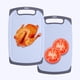 thumbnail image 4 of Tablas de cortar de plástico para cocina Fiudx extragrande antideslizante, 4 of 7