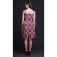 thumbnail image 3 of Bimba Floral Ladies Smocked Waist Mini Sun Dress Printed Summer Holiday Party Wear-Small, 3 of 5