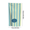 thumbnail image 3 of Rewenti 59X29.52In Summer Soft Absorbent Beach towel Fiber Striped Machines Washable Quicks Drying, 3 of 6