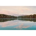 thumbnail image 3 of Nature Magick 24x17 Black Modern Framed Museum Art Print Titled - Turquoise Lake Summer Mountain Sunrise Pastel Sky, 3 of 5