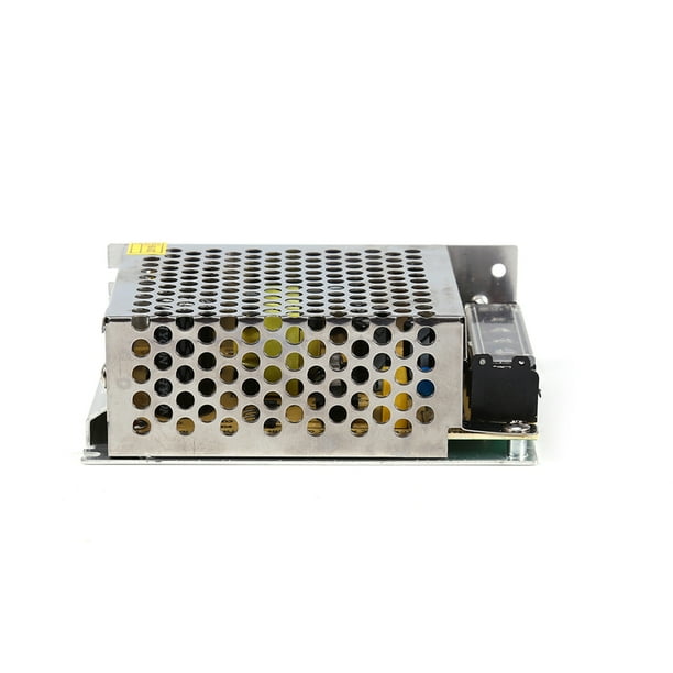 Fuente De Alimentación Conmutada Regulada Universal 12V 5A Estabilidad De Voltaje Plateada De Metal De Seguridad Duradera De Primera Para Electrodomésticos
