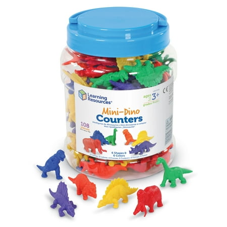 UPC 765023003727 product image for Learning Resources Mini-Dino Counters - 108 Pieces  boys and Girls Ages 3+ Toddl | upcitemdb.com