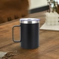 thumbnail image 5 of Zmeidao Coffee Mug, Stainless Steel Insulated Coffee Cup with Lid and Handle for Camping, Office & Travel, 5 of 7