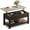 Greige, variant on GALAXHERO Coffee Table, 39" Lift Top Coffee Table with Hidden Storage and Storage Shelf for Living Room, Espresso
