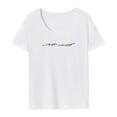thumbnail image 3 of Camiseta de mujer souvenir casual ajuste regular ropa suave moda manga corta top SG, 3 of 8