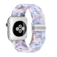 thumbnail image 4 of Adecuado para Apple iWatch 7 correa de resina de cinco cuentas Apple Watch 654321SE pulsera floral glaciar, 4 of 5