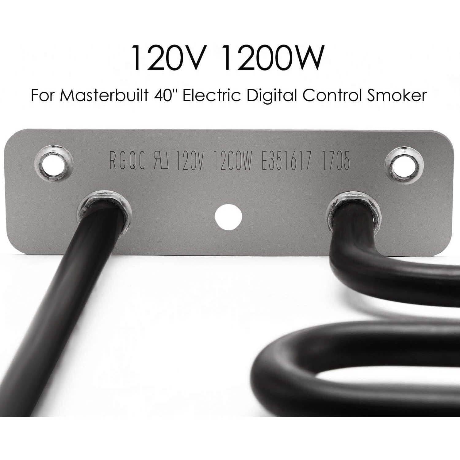 Stainless Steel Heating Element Kit Compatible With Masterbuilt Smokers (110V / 1200W)