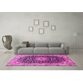 thumbnail image 3 of Ahgly Company Indoor Rectangle Medallion Pink Traditional Area Rugs, 7' x 9', 3 of 4