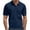 Dark Blue, variant on Summer Men's T-shirts Casual Tops Lightweight Breathable Moisture Wicking Shirt Button Closure Crew Neck Short Sleeves Athletic Tops Gym Training Workout Yoga Shirts