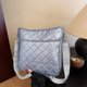 thumbnail image 5 of Bolso bandolera de moda para mujer Bolso bandolera elegante acolchado de color sólido (azul), 5 of 8