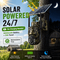 thumbnail image 4 of Conico 4G LTE Cellular Trail Camera Solar Powered, No WiFi Game Camera, 4MP PTZ 360° Deer Camera with Night Vision, Wireless Wildlife Camera for Hunting Farm Land, 4 of 13