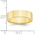 thumbnail image 3 of 10K Yellow Gold 10Ky 6mm Ltw Flat Band Size 12 Made In United States 1fll060-12, 3 of 5