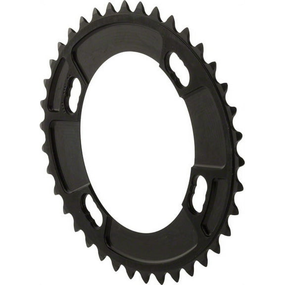 Rotor QXL Chainring: Black 44x110x4 Shimano