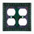 thumbnail image 4 of Metal Light Switch Plate Outlet Cover (Image Of Purple Stone Fleur De Lis FDL007), 4 of 14