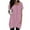 Pink, variant on Fglymey Womens Summer Solid Color Square Neck Short Sleeve Dress With Pockets - Casual Athleisure Tee​​ Army Green 2XL