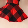 thumbnail image 5 of NOLDARES Baby Girl Winter Clothes Toddler Girls Long Sleeve Romper and Pant Headband Outfits 3pcs Set 0 3 6 9 12 18 24 Months,Red,9-12 M, 5 of 9