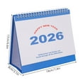 thumbnail image 6 of PTOOTP 2026 Blue Desk Flip Calendar Elegant Monthly Planner for Home and Office, 6 of 7
