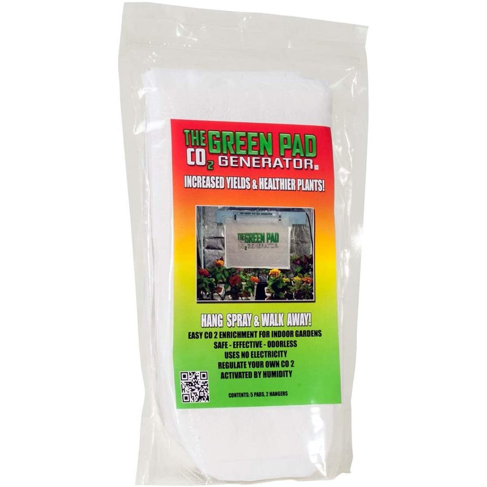 Green Pad CO2 Generator Contains 5 pads w/2 Hangers
