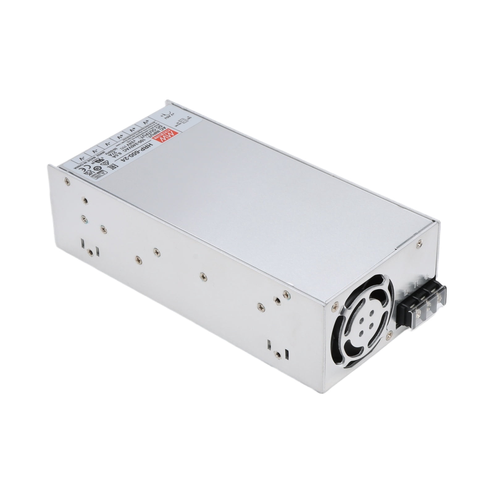 Feedannce 600W 24V 14.6A Industrial Switching Power Supply, DIN Rail Mount, MEAN WELL HRP-600-24