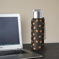 thumbnail image 5 of 20 Oz Black Fall Pumpkin Pattern Coffee Tumbler Double Wall Insulated Stainless Steel Water Bottle | Metal Reusable Thermoses Flask with Cup Cap | Leak & Sweat Proof with Anti-Dust Lid, 5 of 7