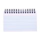 thumbnail image 1 of Libreta pequeña con espiral, agenda, 50 hojas, para oficina, para mujeres y hombres, versión horizontal en color blanco, 1 of 5
