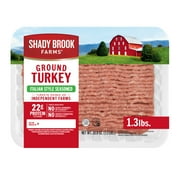 Shady Brook Farms® Italian Style Seasoned Ground Turkey Tray, Fresh, Gluten-Free, 1.3 lbs.