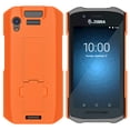 thumbnail image 2 of Case with Stand for Zebra TC21 TC26 Mobile Computer Scanner, Nakedcellphone Textured Slim Hard Shell Protector Cover with Kickstand - Bright Orange, 2 of 5