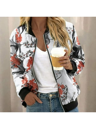 IN'VOLAND Womens Jacket Plus Size Bomber Jackets Lightweight with Pockets  Zip Up Quilted Casual Coat Outwear at  Women's Coats Shop