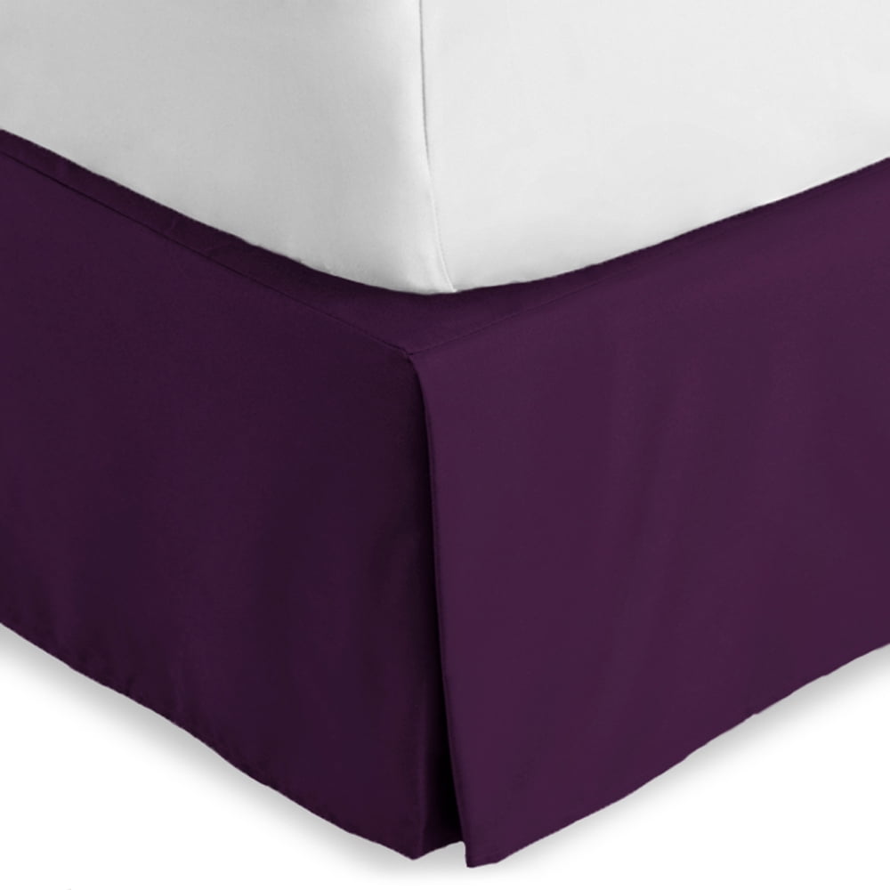 Percale Fitted Valance Sheet 180 Thread Count 26" Extra Deep Box Bed Skirt 