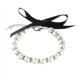 thumbnail image 1 of Xiao Hua Collar decorativo para mascotas, accesorio decorativo para gatos y perros, rango ajustable para cachorros, perros, gatos, accesorios de aseo para mascotas, M, blanco, 1 of 3