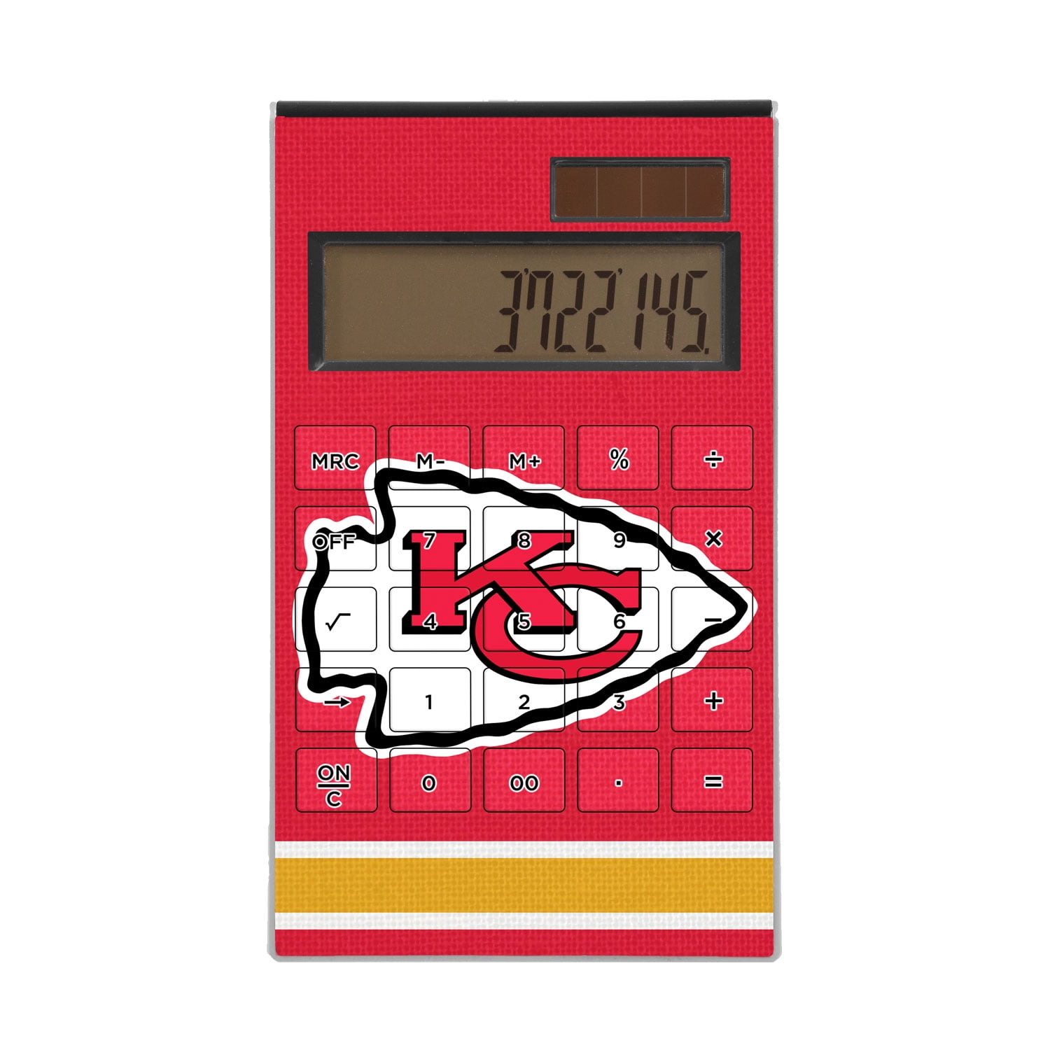 Kansas City Chiefs Stripe Design Desktop Calculator