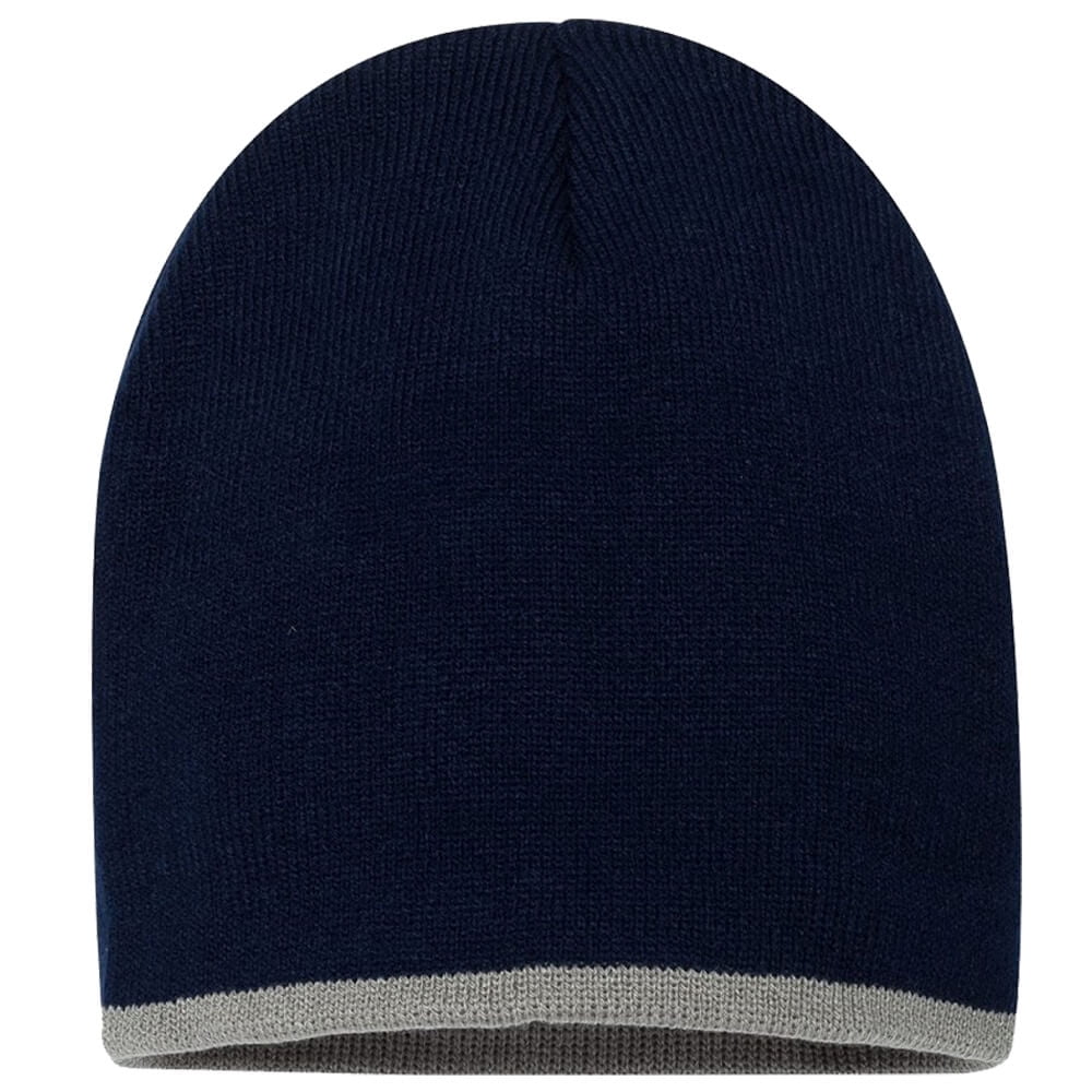 Couver - Couver Bottom Striped Blaze Beanie Bulky Hat Soft 100% Knit ...