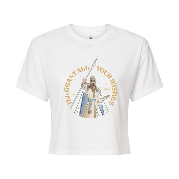 Disney Wish - All Your Wishes - Juniors Cropped Cotton Blend T-Shirt