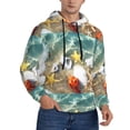 thumbnail image 2 of Cauagu Seashell On The Beach for Men's Pullover Hooded Sweatshirt Athletic Casual Hoodie Aautumn Hoodie Sweatshirt for Men Pullover Casual Hooded Sweatshirt-Small, 2 of 7