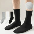 thumbnail image 2 of Men's Long Tube Socks Seamless Breathable Cotton Mesh Ankle Socks for Comfort Hygiene in Business and Athletic Setting, 2 of 9